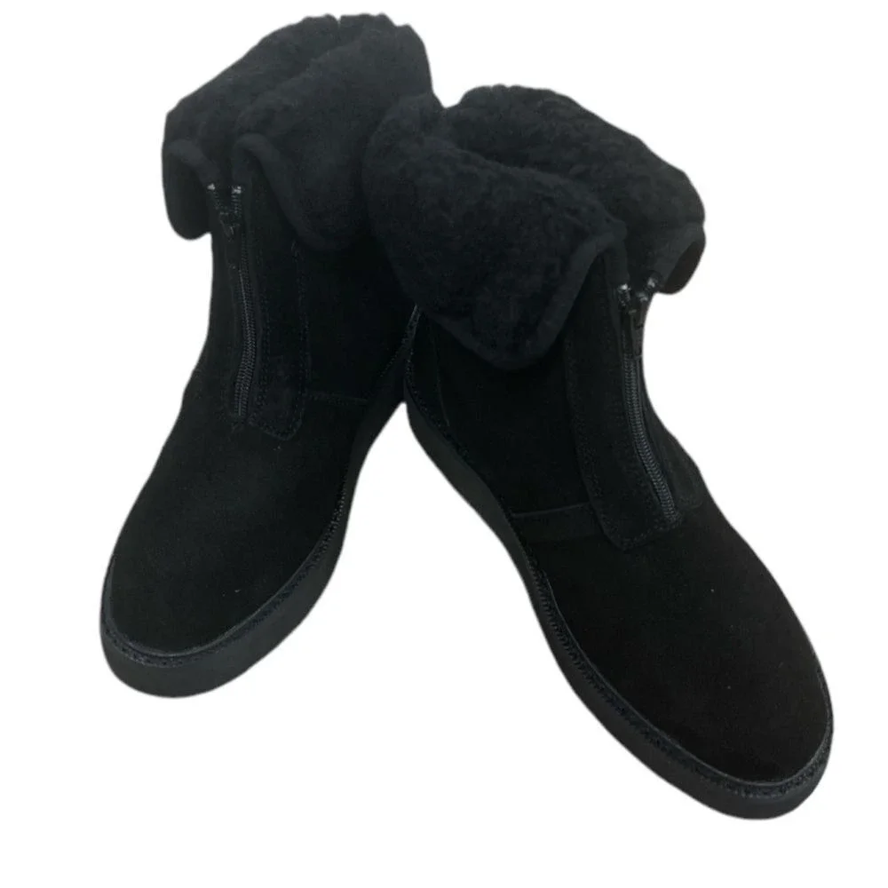 NWT Aussie‎ Merino black suede Amelia style size 6